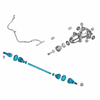 OEM Lincoln MKC Axle Assembly Diagram - EJ7Z-4K138-E
