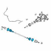 OEM 2016 Ford Escape Boot Kit Diagram - CV6Z-3A331-D