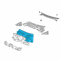 OEM 2001 Toyota Corolla Insulator Assy, Dash Panel Diagram - 55210-02020