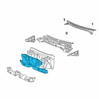 OEM 1998 Toyota Corolla Panel Sub-Assembly, Dash Diagram - 55101-02130