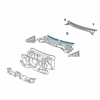 OEM 2000 Toyota Corolla Weatherstrip Diagram - 55877-12080