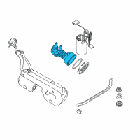 OEM BMW Fuel Filter Pressure Regulator Repair Kit Diagram - 16-11-7-197-690