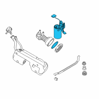 OEM 2006 BMW Z4 Fuel Pump Level Sensor Repair Kit Diagram - 16-11-7-198-099