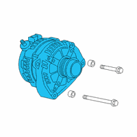 OEM Chevrolet Silverado 1500 LD Alternator Diagram - 13536551