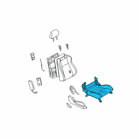 OEM Nissan 350Z Cushion Complete-Front Seat RH Diagram - 873A2-CF46B