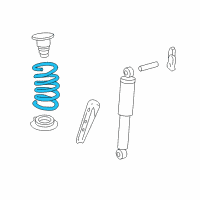 OEM 2008 Buick Enclave Coil Spring Diagram - 15835458