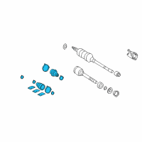 OEM 2005 Toyota Avalon Boot Kit Diagram - 04428-07080