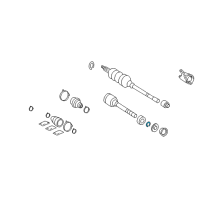 OEM Toyota Avalon Bearing Snap Ring Diagram - 43425-07010