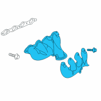 OEM Pontiac Exhaust Manifold Diagram - 12611639