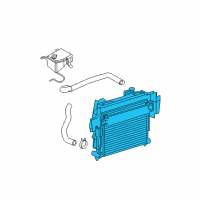 OEM 2008 Jeep Commander Engine Cooling Radiator Diagram - 55116842AB