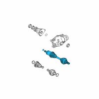 OEM 2005 BMW 330xi Cv Axle Assembly Left Diagram - 31-60-7-505-199