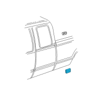 OEM 2001 GMC Sierra 1500 HD Body Side Molding Diagram - 15744374