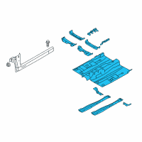 OEM Lincoln Front Floor Pan Diagram - G3GZ-5411135-B