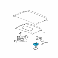 OEM 1997 Buick Regal Lamp, Dome Diagram - 10280156