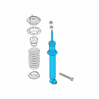 OEM BMW 528i Suspension Spring Strut Rear Diagram - 33-52-6-789-379