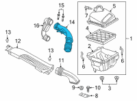 OEM Ford Bronco Sport HOSE - AIR Diagram - LX6Z-9B659-L