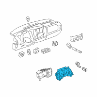 OEM Chevrolet Silverado 1500 Instrument Cluster Diagram - 20958793