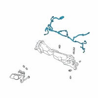 OEM Pontiac Aztek Harness Asm-Fwd Lamp Wiring *Marked Print Diagram - 10313835