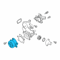 OEM 2021 Nissan Rogue Pump Assembly Water Diagram - 21010-3RC2A