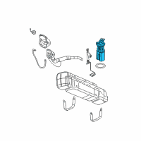 OEM 2008 GMC Sierra 2500 HD Fuel Tank Fuel Pump Module Kit Diagram - 19331307