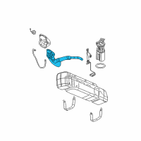 OEM 2003 GMC Sierra 3500 Pipe Asm-Fuel Tank Filler Diagram - 10390972