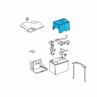 OEM Cover, Battery (80D) Diagram - 31531-SJA-A00