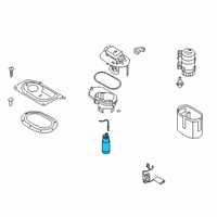 OEM 2018 Hyundai Sonata Fuel Pump & Tube Assembly Diagram - 31119-C1101