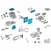 OEM Chevrolet Trax Evaporator Core Diagram - 95920150