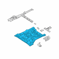 OEM Hyundai Elantra Panel-Rear Floor Diagram - 65511-2D010