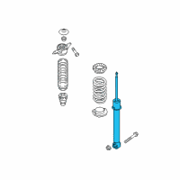 OEM 2020 Hyundai Tucson Rear Shock Absorber Assembly Diagram - 55311-D3700