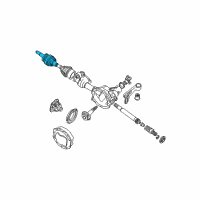 OEM 2001 Ford Explorer Sport Trac Outer Joint Assembly Diagram - F57Z-3B437-BA