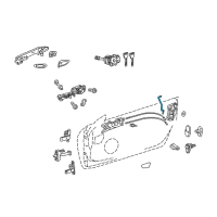 OEM 2020 Lexus RC F Rod, Front Door Lock Open Diagram - 69311-24060