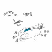 OEM 2018 Lexus RC F Front Door Inside Handle Sub-Assembly, Right Diagram - 69270-24010-C0