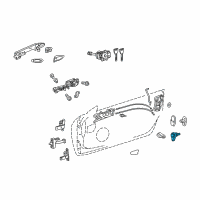 OEM 2021 Lexus RX450h Switch, Courtesy Lamp Diagram - 84231-0E080