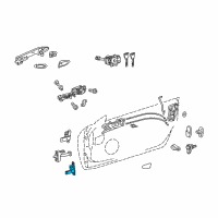OEM 2018 Lexus RC F Hinge Assy, Front Door Diagram - 68710-24060