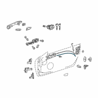 OEM 2022 Lexus RC F Cable Assembly, Front Door Diagram - 69710-24080