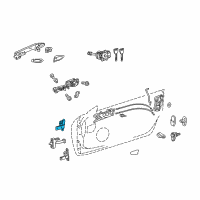 OEM 2018 Lexus RC F Hinge Assy, Front Door Diagram - 68710-24050