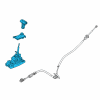 OEM Ford Taurus Gear Shift Assembly Diagram - AG1Z-7210-CF