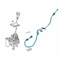 OEM 2015 Ford Focus Shift Control Cable Diagram - CV6Z-7E395-E