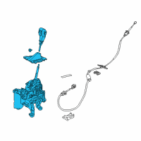 OEM Ford Gear Shift Assembly Diagram - G1EZ-7210-LA