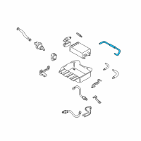 OEM 2005 Hyundai Tiburon Hose-CANISTER Close Valve To C Diagram - 31472-2C700