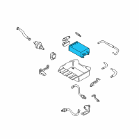 OEM Hyundai Tiburon CANISTER Assembly Diagram - 31420-2C700