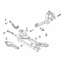 OEM Ford Escape Knuckle Rear Bolt Diagram - -W716336-S442