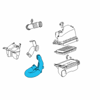 OEM Toyota Corolla Air Inlet Tube Diagram - 17752-0T030