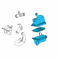 OEM 2011 Toyota Corolla Air Cleaner Assembly Diagram - 17700-22221