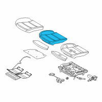 OEM BMW 535i GT xDrive Foam Part, Sports Seat Diagram - 52-10-9-171-932