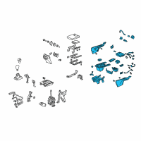OEM Acura ZDX Box Assembly, Console (Light Jewel Gray) Diagram - 83407-SZN-A91ZB