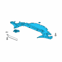 OEM Chevrolet Underbody Shield Diagram - 84591592