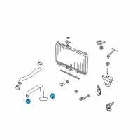 OEM 2019 Honda Civic Clip, Water Hose (Topy Fasteners) Diagram - 19511-PAH-T01