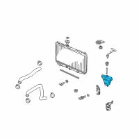 OEM Acura TL Tank, Reserve Diagram - 19101-RK1-A00